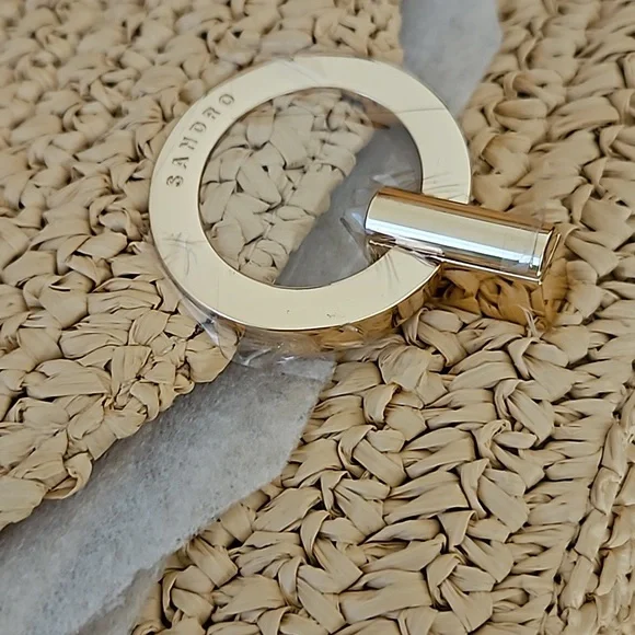 SANDRO Yza woven shoulder bag - Picture 9 of 9